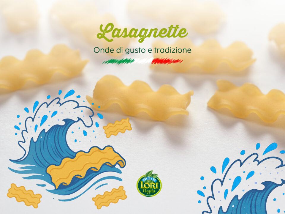 Lasagnette biologiche: onde di gusto e tradizione